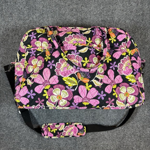 Vera Bradley Weekender Travel Bag Pirouette Pattern Pink Floral - Picture 1 of 12